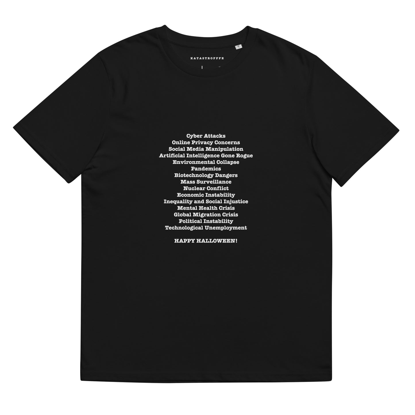 HAPPY HALLOWEEN Katastrofffe Unisex organic cotton t-shirt