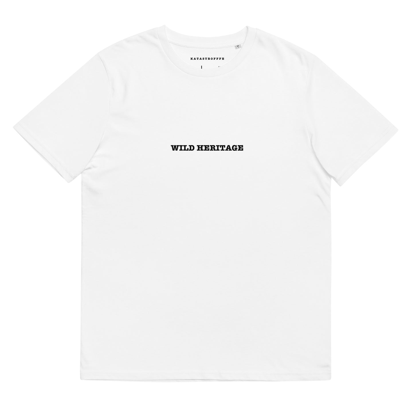 WILD HERITAGE White Katastrofffe Unisex organic cotton t-shirt