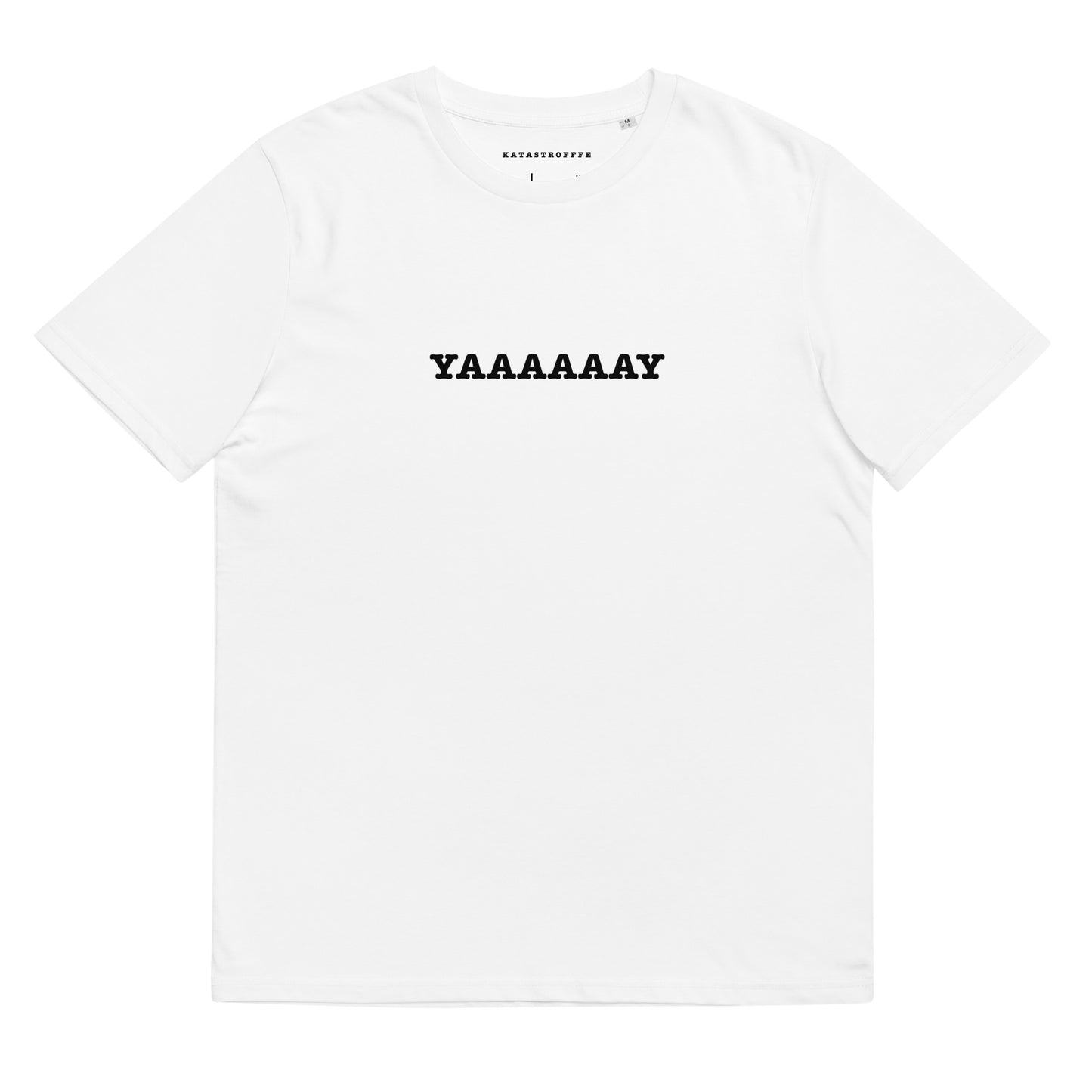 YAY White Katastrofffe Unisex organic cotton t-shirt