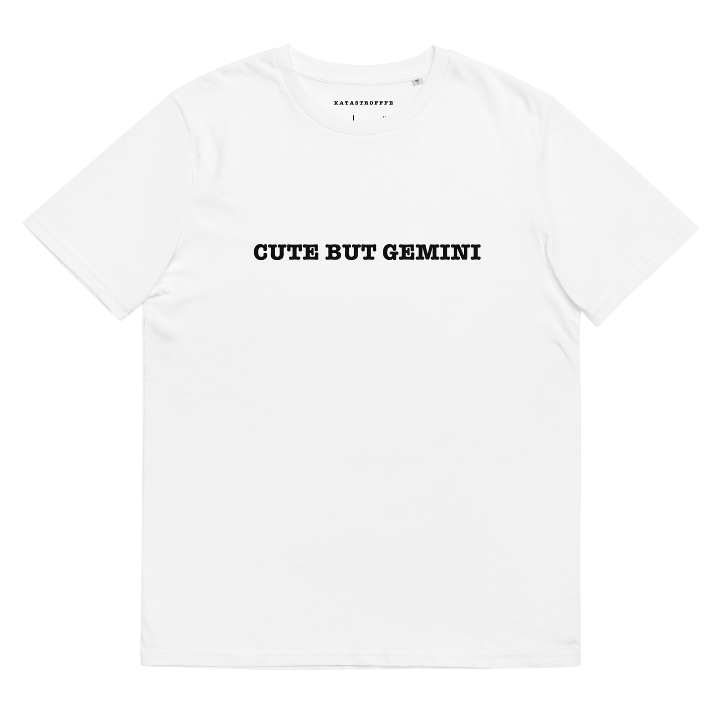 CUTE BUT GEMINI Katastrofffe Unisex organic cotton t-shirt