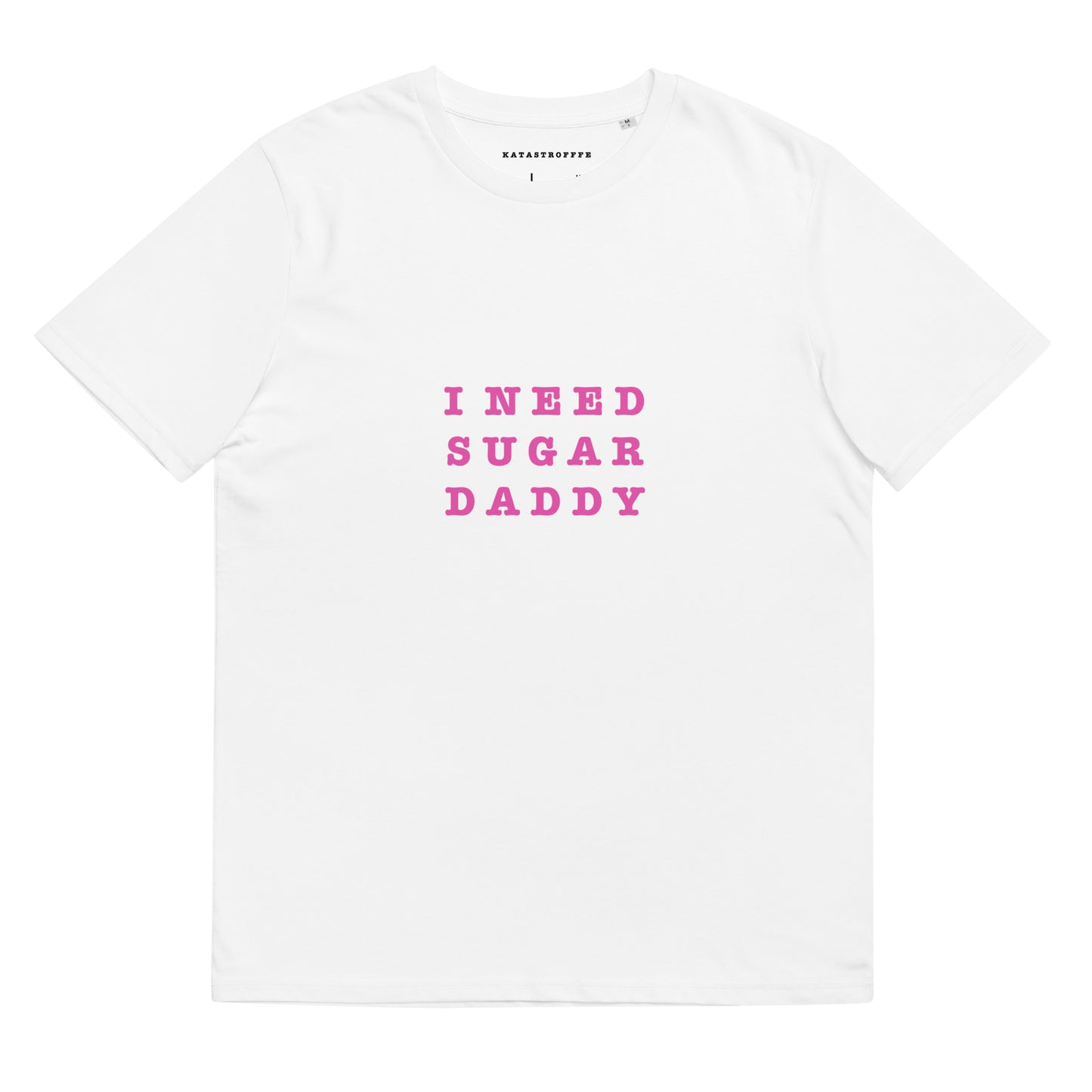 I NEED SUGAR DADDY collab Katastrofffe & Vasilisa Khvostova Unisex organic cotton t-shirt