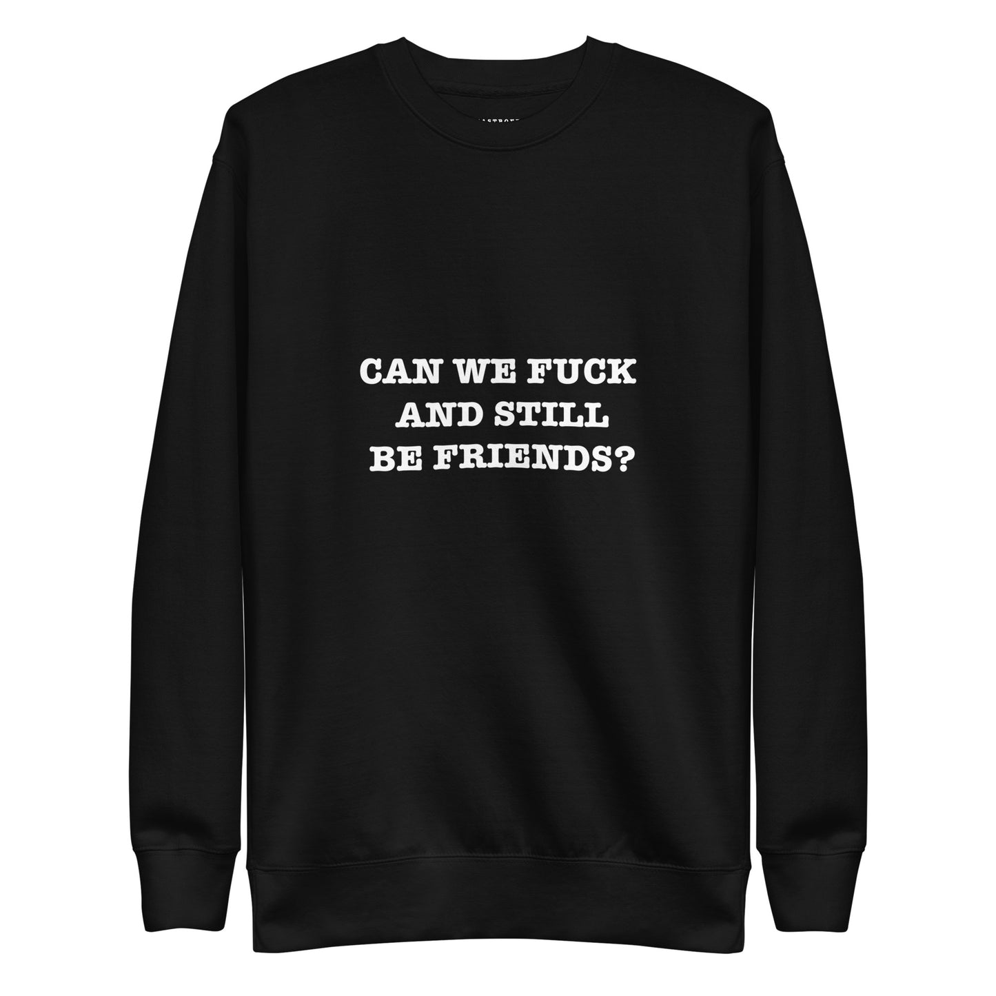 CAN WE FUCK AND STILL BE FRIENDS? Katastrofffe Unisex Premium Sweatshirt