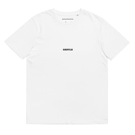 GENTLE White Katastrofffe Unisex organic cotton t-shirt